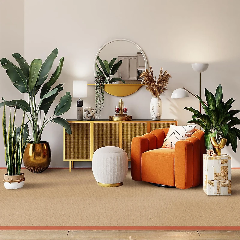 Tapis Athena sisal et orange brûlé 8 pi 9 po x 12 pi