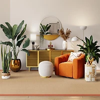 Athena Sisal & Burnt Orange 8'9" x 12' Area Rug