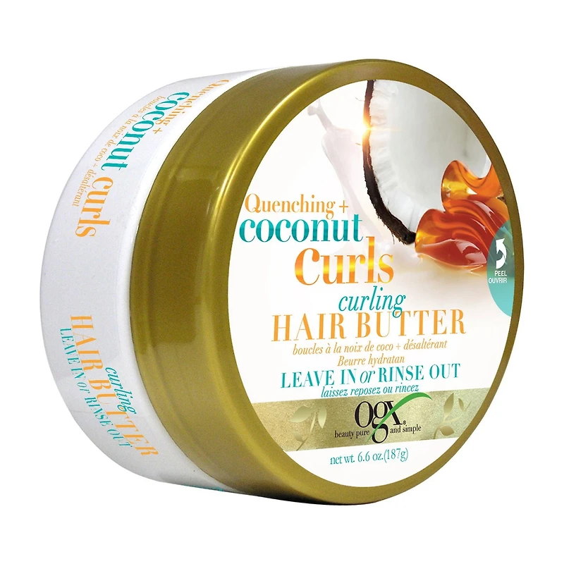 OGX boucles à la noix de coco + desaltérant Beurre hydration
