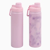 Mainstays 2PK 24 oz S/S Chug Bottle Pink, MAINSTAYS PL MS 2PK BTL CHG PINK