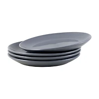 Mainstays Glazed Grey Round Stoneware Salad Plate, 7.4”, Color glaze with stoneware
