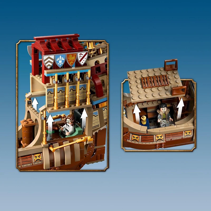 LEGO Harry Potter Triwizard Tournament: The Arrival, Harry Potter Collectible with Beauxbatons Carriage and Durmstrang Ship, Magical Gift for Boys & Girls, Harry Potter Toy for 10 Year Old Kids, 76440