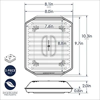 Nordic Ware Compact Bacon Tray with Lid