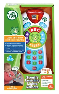 LeapFrog Super télécommande parlante - Télécommande factice avec musique et lumières pour tout-petit - Version anglaise 6 mois à 3 ans
