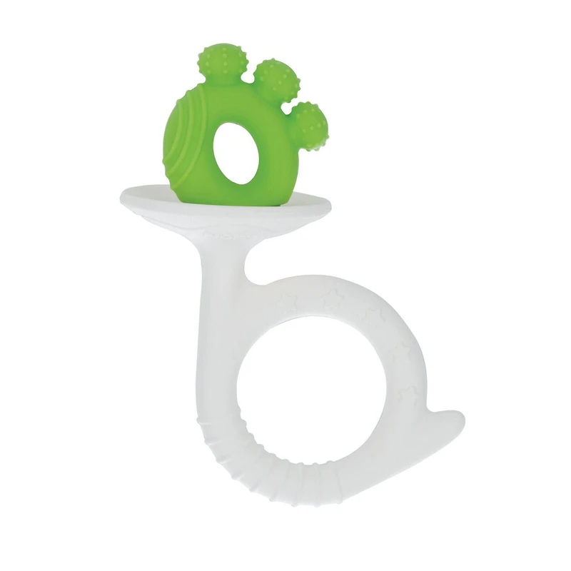 Ensemble de Jouets de Dentition en Silicone pour bébé – Baguette et Tuba de Nûby, Faits à 100 % de Silicone, pour les Enfants de 3 Mois et Plus
