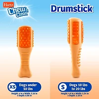 Hartz Chew & Clean Chicken Drumstick, très petit jouet pour chien Friandises aromatisées intégrées