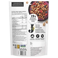 Jordans - Granola protéiné aux baies mélangées, à base de plantes, riche en protéines, source de fibres, sans OGM, fabriqué à partir de grains entiers Grappes de granola protéiné nutritives au goût acidulé avec des framboises, des canneberges tranchées et des bleuets