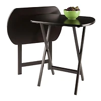 Winsome Cade 2-Pc Set Oversize Oblong Snack Table Coffe Finish
