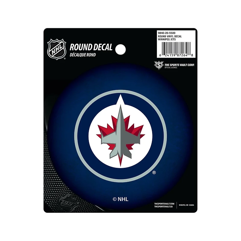 The Sports Vault Winnipeg Jets Collant Rond