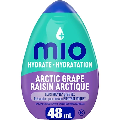 Mio Hydrate Arctic Grape Electrolyte Drink Mix, 48 ml Bottle, Liquids, MIO ARCTIC ELECTROLYTE 48ML