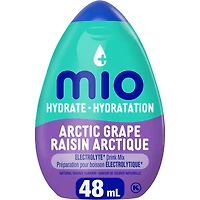 Mio Hydrate Arctic Grape Electrolyte Drink Mix, 48 ml Bottle, Liquids, MIO ARCTIC ELECTROLYTE 48ML