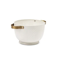 Thyme & Table Cream and Gold Colander
