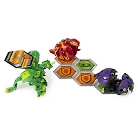 Bakugan, Starter Pack 3 personnages, Dragonoid Ultra, Figurines Armored Alliance articulées à collectionner