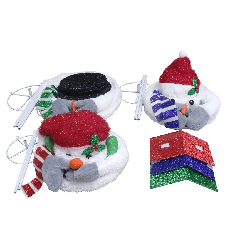 Holiday Time Light-up Snowman Family, 3-piece