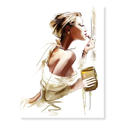 Designart Fashion Woman Canvas Wall Art