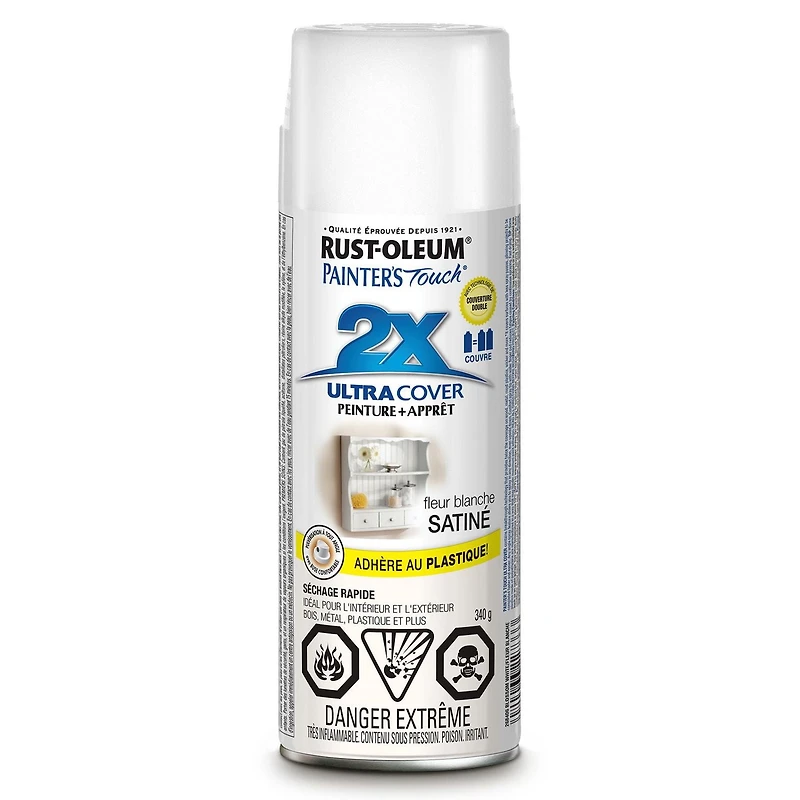 Rust-Oleum Specialty Painter's Touch Ultra Cover 2x <br> Satin blossom white, 340g