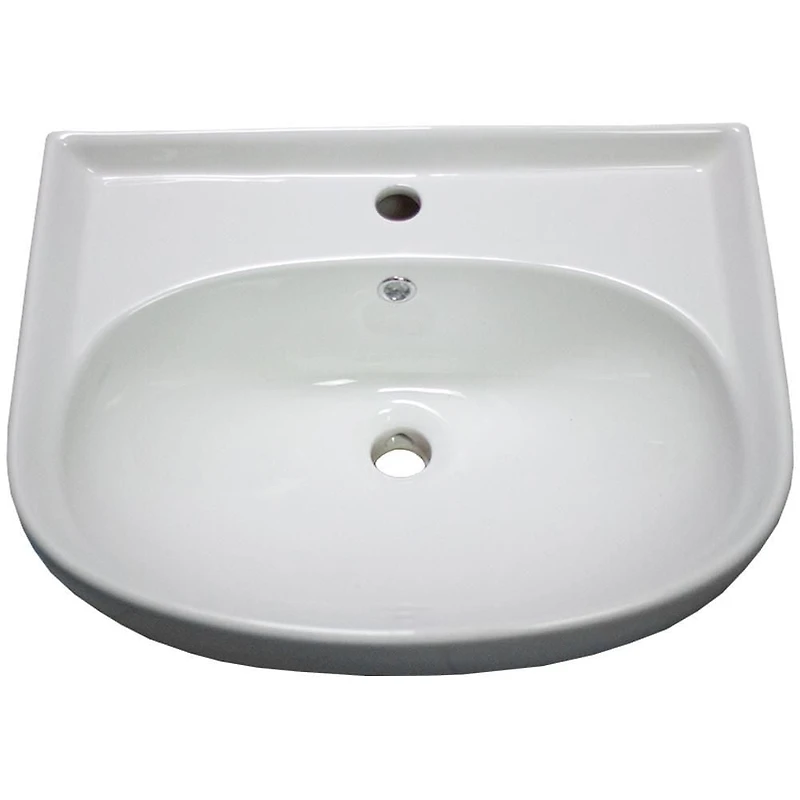 American Imaginations -in. W Above Counter Bathroom Vessel Sink For 1 Hole Center Drilling AI