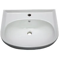 American Imaginations -in. W Above Counter Bathroom Vessel Sink For 1 Hole Center Drilling AI