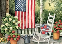 Buffalo Games - Le puzzle Americana series - Front Porch Flag - en 500 pièces