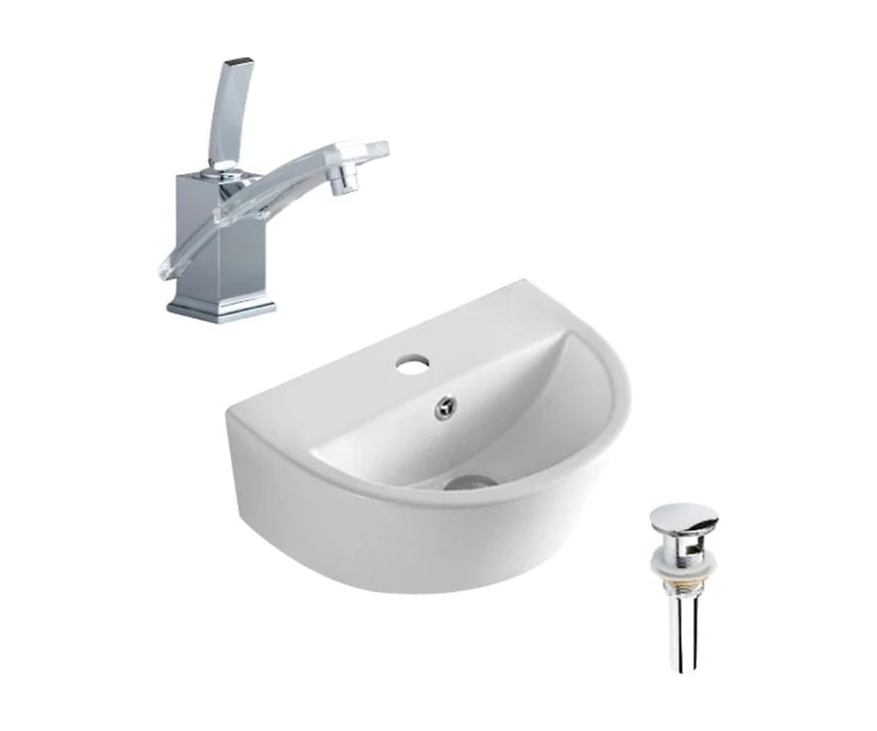 DROP Bath and Kitchen DR091322 Bathroom Vessel Sink Set