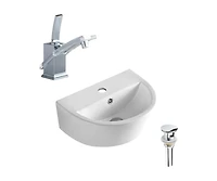 DROP Bath and Kitchen DR091322 Bathroom Vessel Sink Set