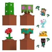 Minecraft-Mini-Mode-Bloom-Blocks-Action-Figure-with-Sand-Compound-Dashing-Enderman