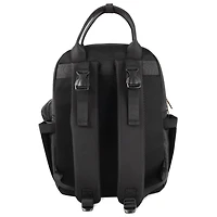 Baby Essentials ‘The Essential’ Multi-Pocket Mesh Padded Back Baby Diaper Bag Backpack with Insulated Bottle Pockets, Detachable Pacifier Pouch and Stroller Straps in Black