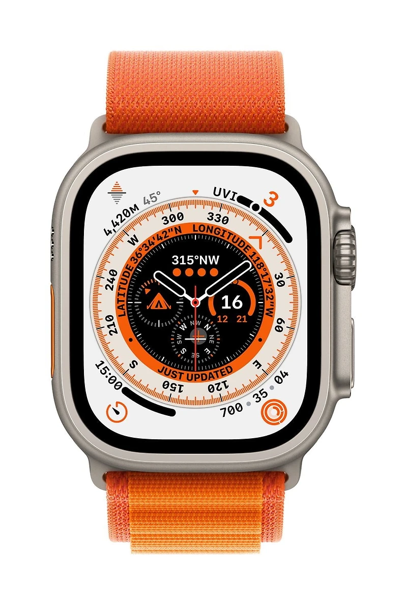 Apple Watch Ultra  (GPS + Cellular) 49mm - Orange Bracelet Alpin