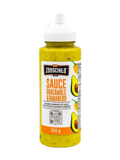 Zaaschila Sauce guacamole piquante au piment habanero