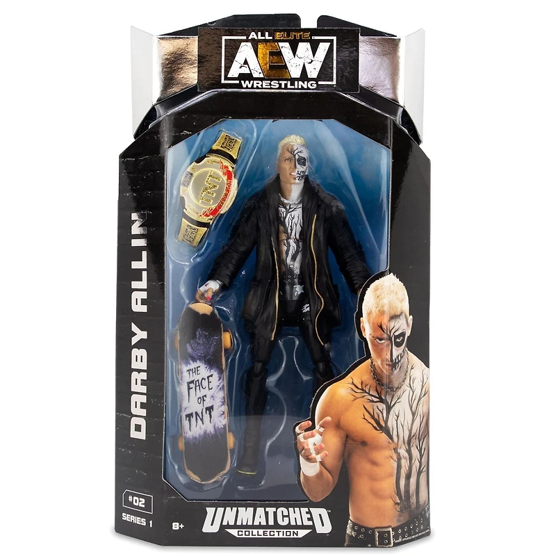 All Elite Wrestling AEW Darby Allin - Figurine de collection inégalée - Série 1