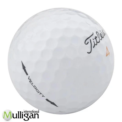 Mulligan - 12 Titleist Velocity 4A Recycled Used Golf Balls, White