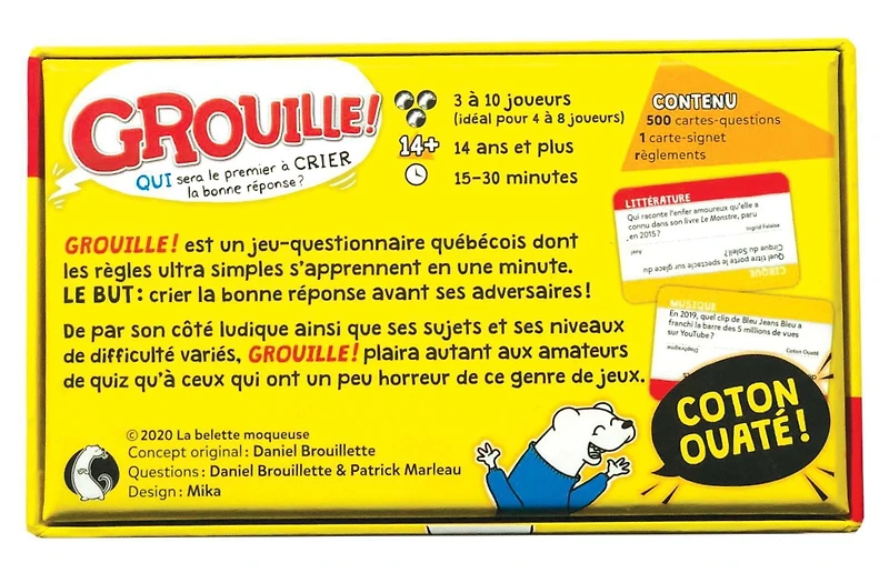 Grouille! - FR - Boardgame - La Belette Moqueuse -