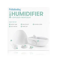 Frida Baby - BreatheFrida 3-in-1 Humidifier Diffuser Nightlight Diffuser and Nightlight, Soothing Cool Mist Vaporizer for Baby