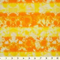 Fabric Creations Tissu de coton au mètre À teinture nouée orange 109 cm (43")