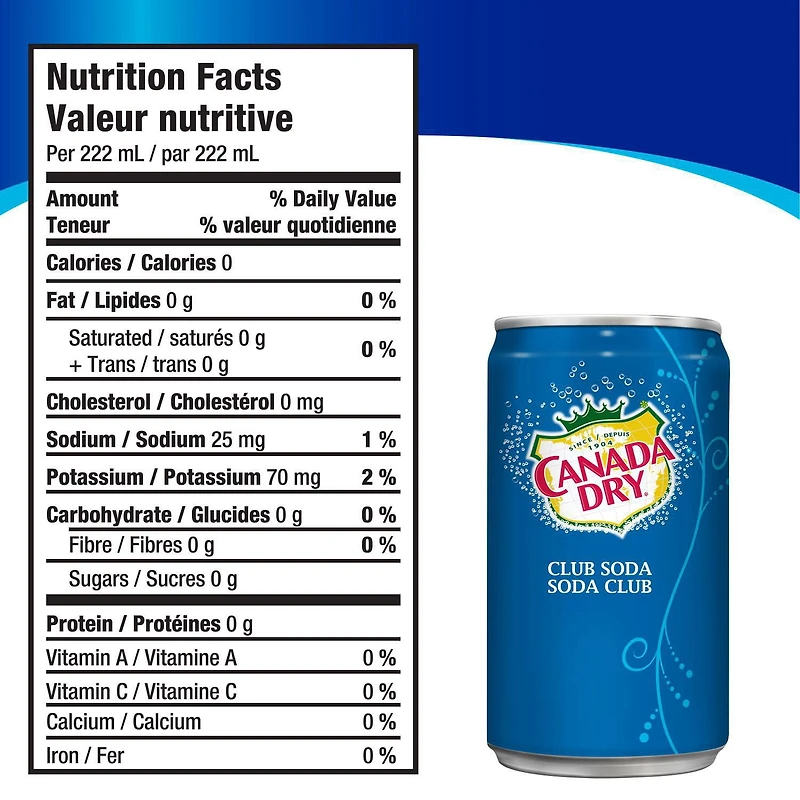 Soda club Canada DryMD - Emballage de 6 mini-canettes de 222 mL 222ml x 6