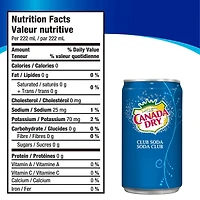 Soda club Canada DryMD - Emballage de 6 mini-canettes de 222 mL 222ml x 6