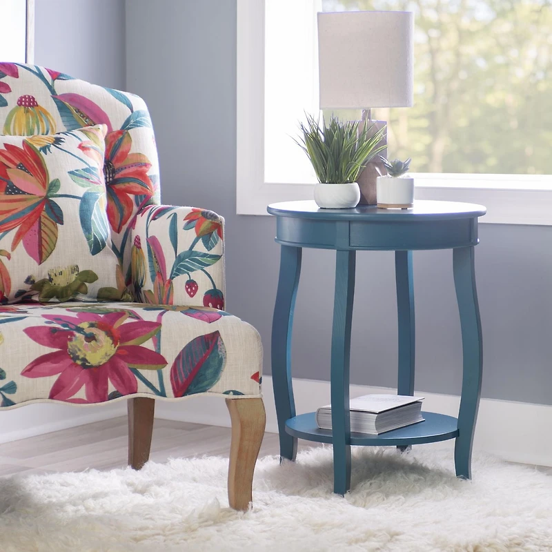 Barclay Side Table, Teal