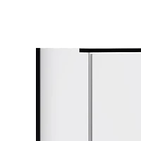 A&E Bath and Shower NVD-38-BLK-NW SHOWER NO WALLS