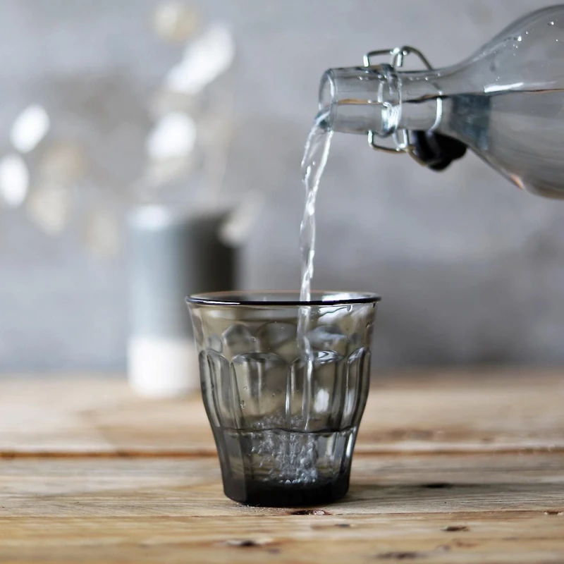 Duralex Picardie Gobelets en verre gris, 310 ml Lot de 4