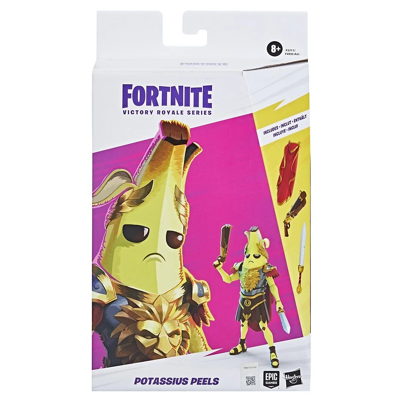 Hasbro Fortnite Victory Royale Series Potassius Peels Collectible Action Figure with, 6-inch