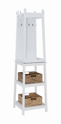 Helena Rotating Coat Rack, White