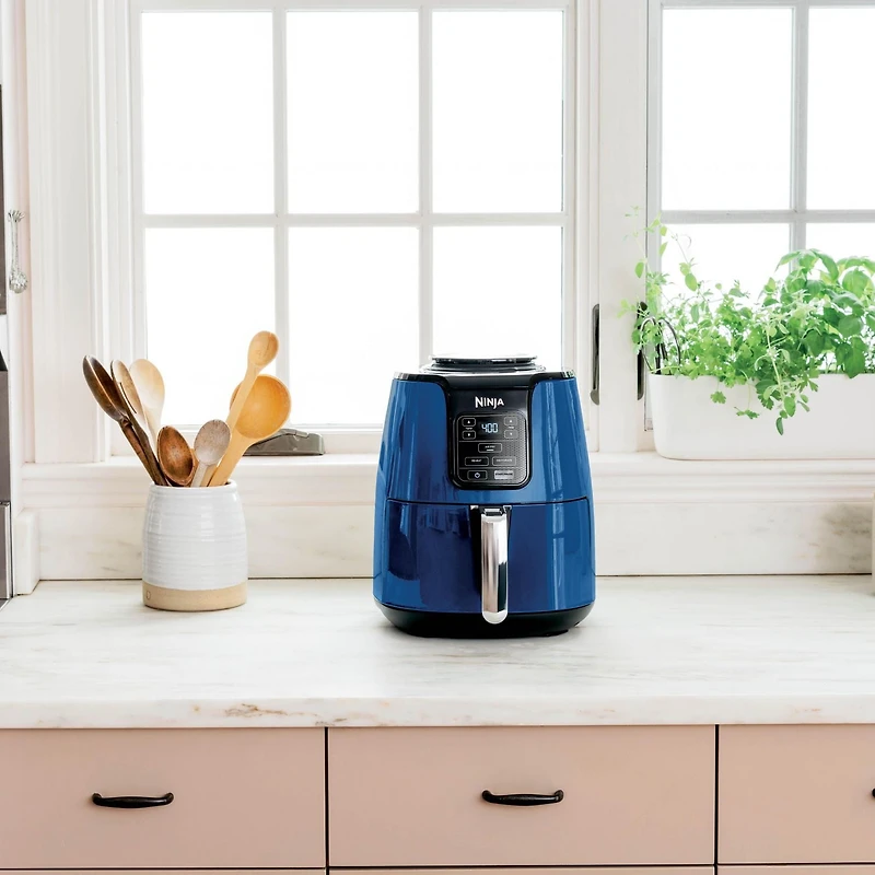 Ninja Air Fryer, 4-Qt Capacity, Non-Stick, Air Fry, Roast, Reheat, Dehydrate, Navy Blue, AF100CNV