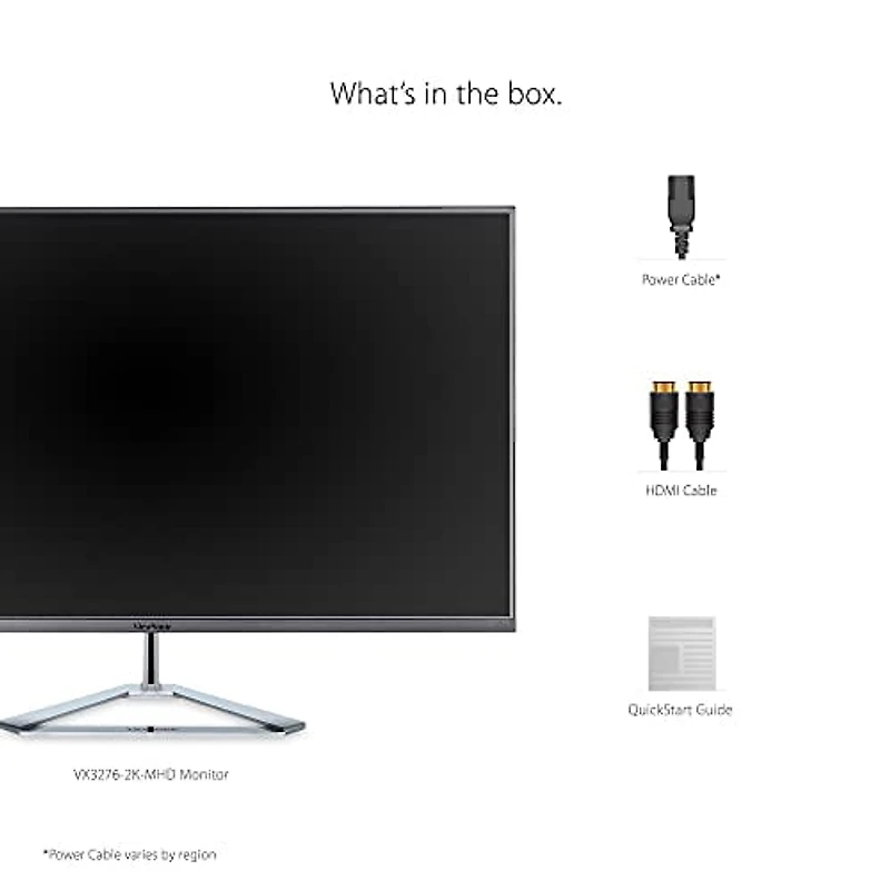 Viewsonic 32" Display, 2560 x 1440, Silver, VX3276-2K-MHD