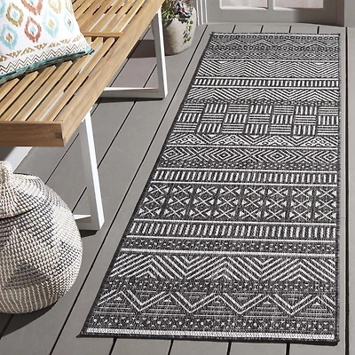 SAFAVIEH Beach House Jolanta Tapis Géométrique Intérieur/Extérieur