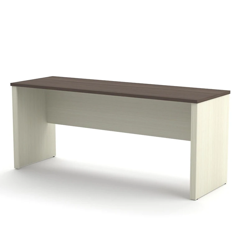 Bestar Prestige + 71W Narrow Desk Shell in antigua