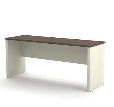Bestar Prestige + 71W Narrow Desk Shell in antigua