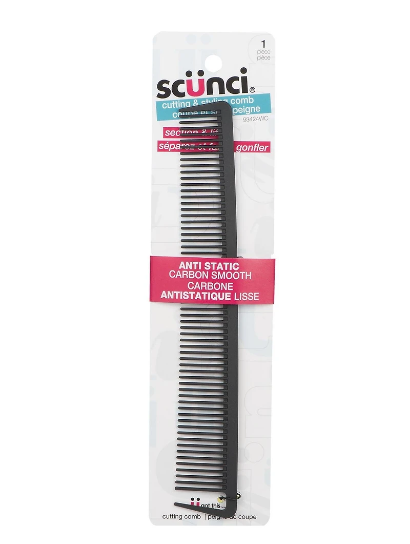 Peigne antistatique de coupe Scünci 1 unité
