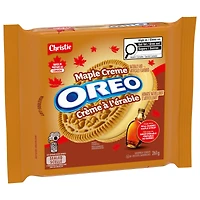 Biscuits-sandwiches OREO Crème à l’érable, faits avec du sirop d'érable véritable du Québec, Préparé au Canada