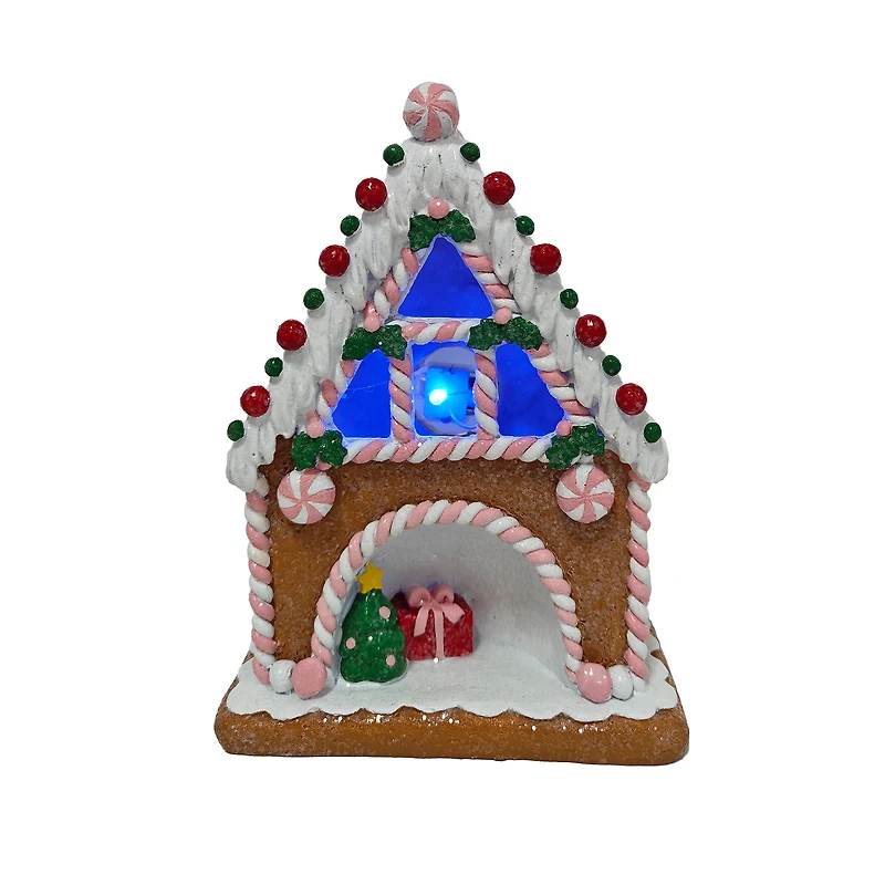 Holiday Time LED Resin Candy House