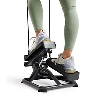 Stepper Intelligent Sunny Health & Fitness - Machine d'Exercice Escalier pour la Maison avec Guidon et Bandes de Résistance, Fitness Connecté Compact et Peu Encombrant avec l'Application SunnyFit - SF